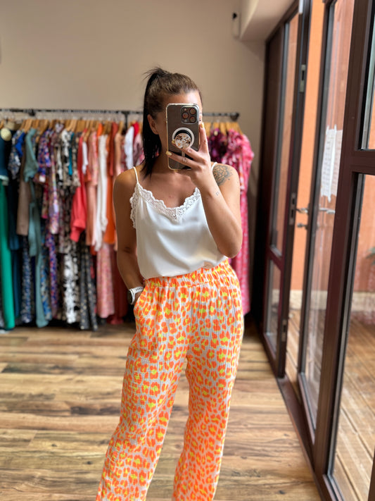 Pantalon Mahé orange