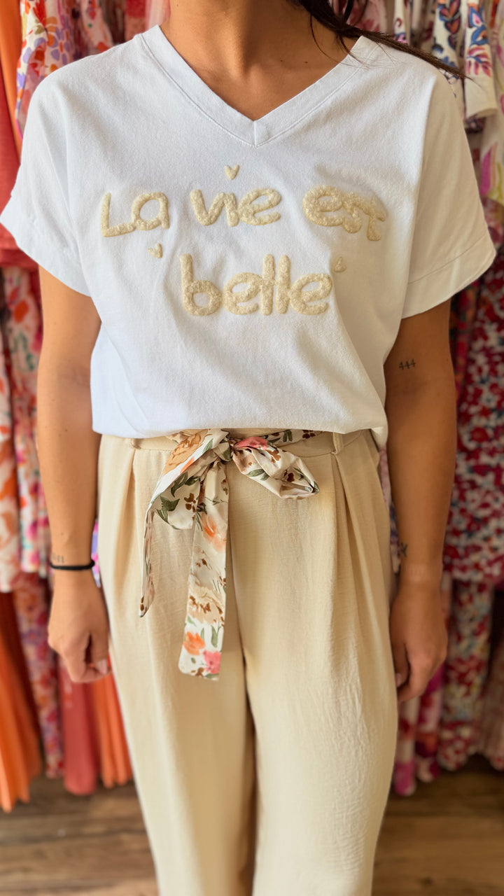 Pantalon Candice beige CURVY