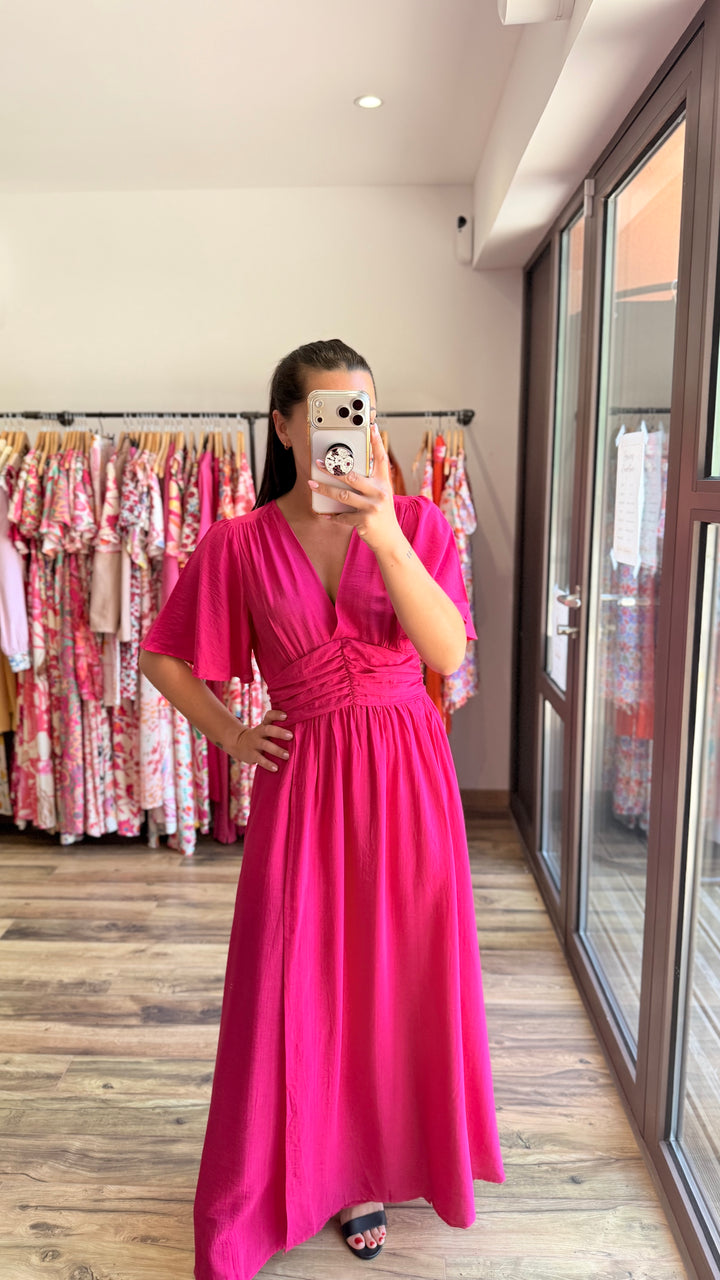 Robe longue Appo rose fuschia