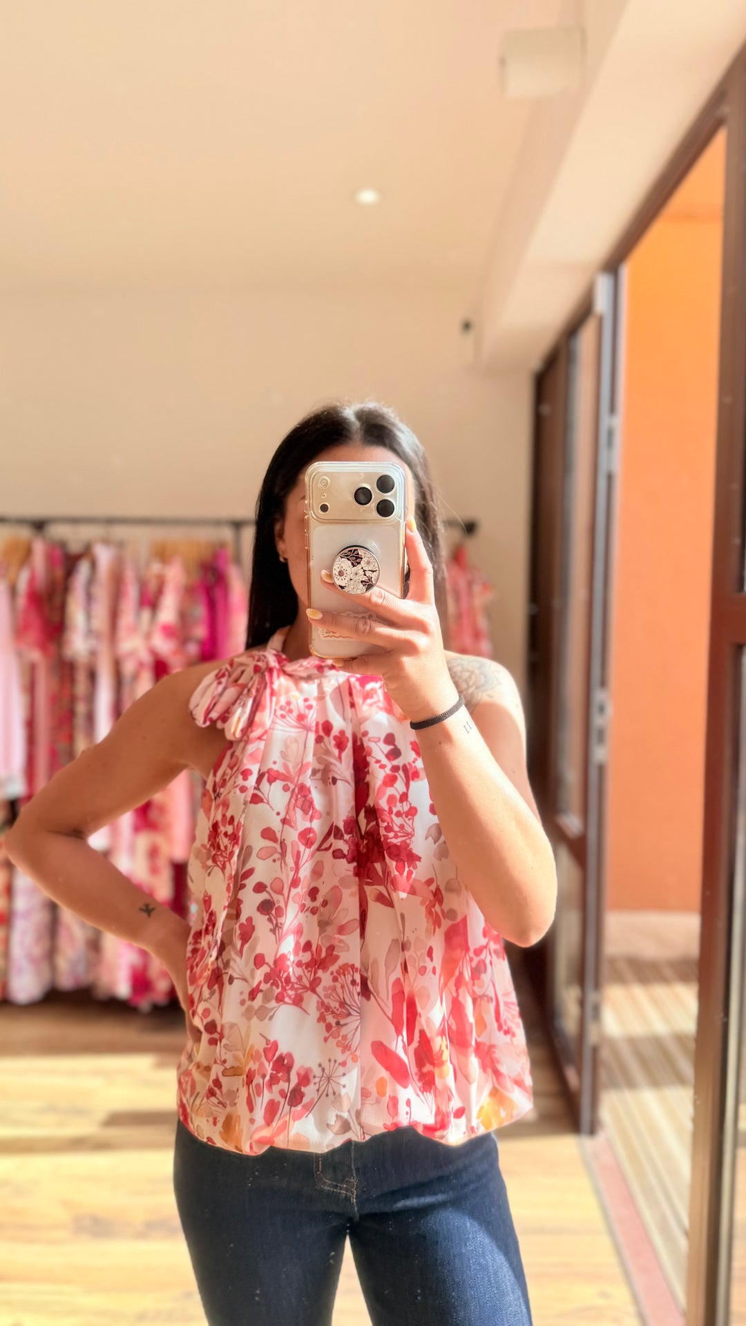 Top Zalia rouge