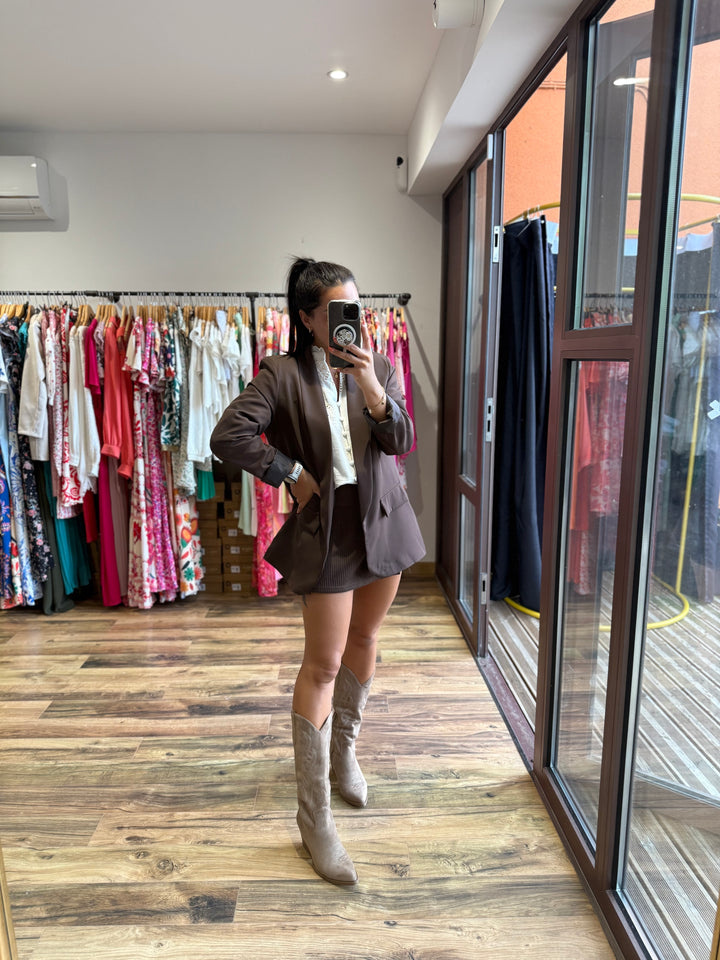 Jupe short en maille