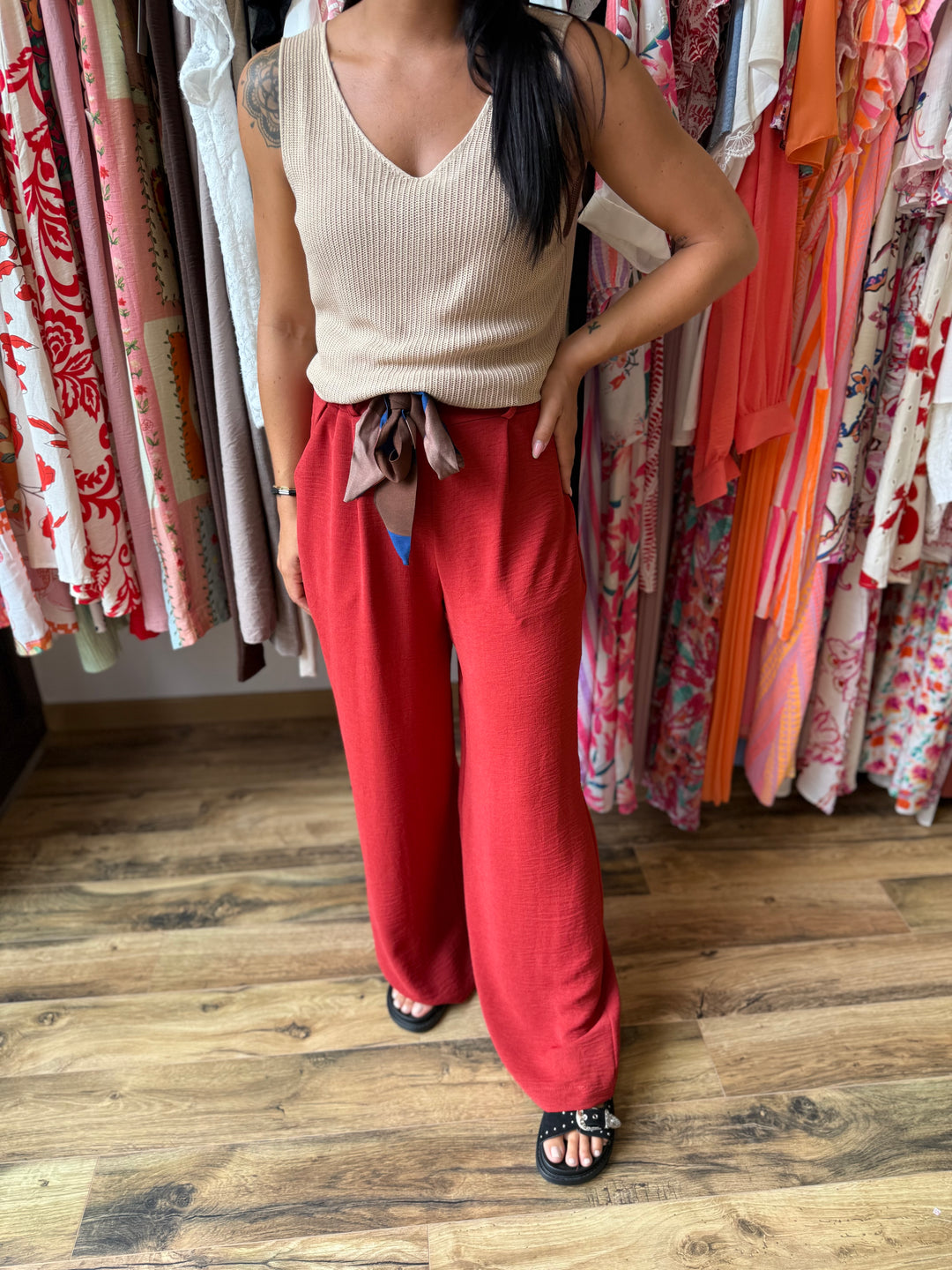 Pantalon Eliam Terracotta