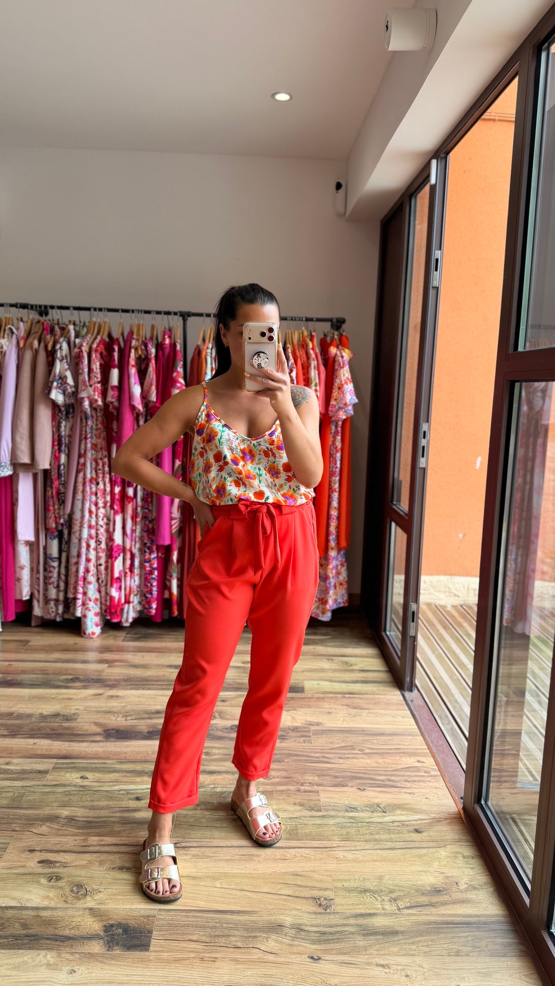 Pantalon Evy corail