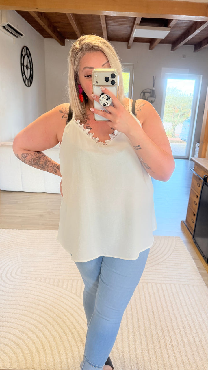 Top Gorgia blanc CURVY