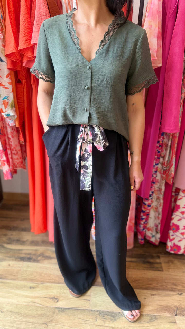 Chemise Mirta kaki CURVY