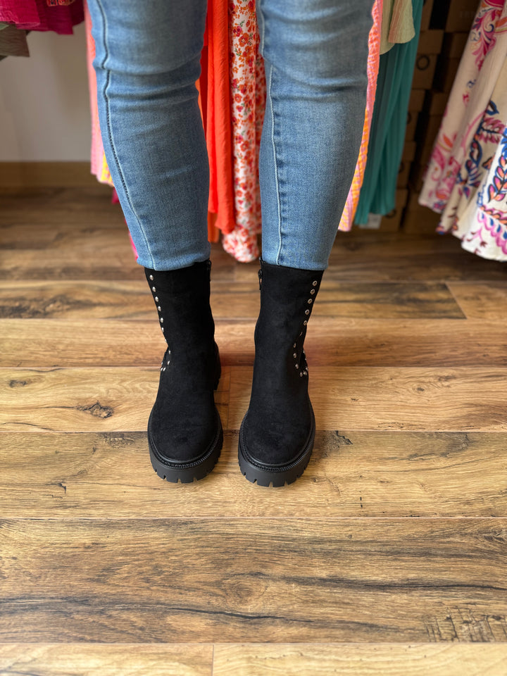 Bottines noir clou