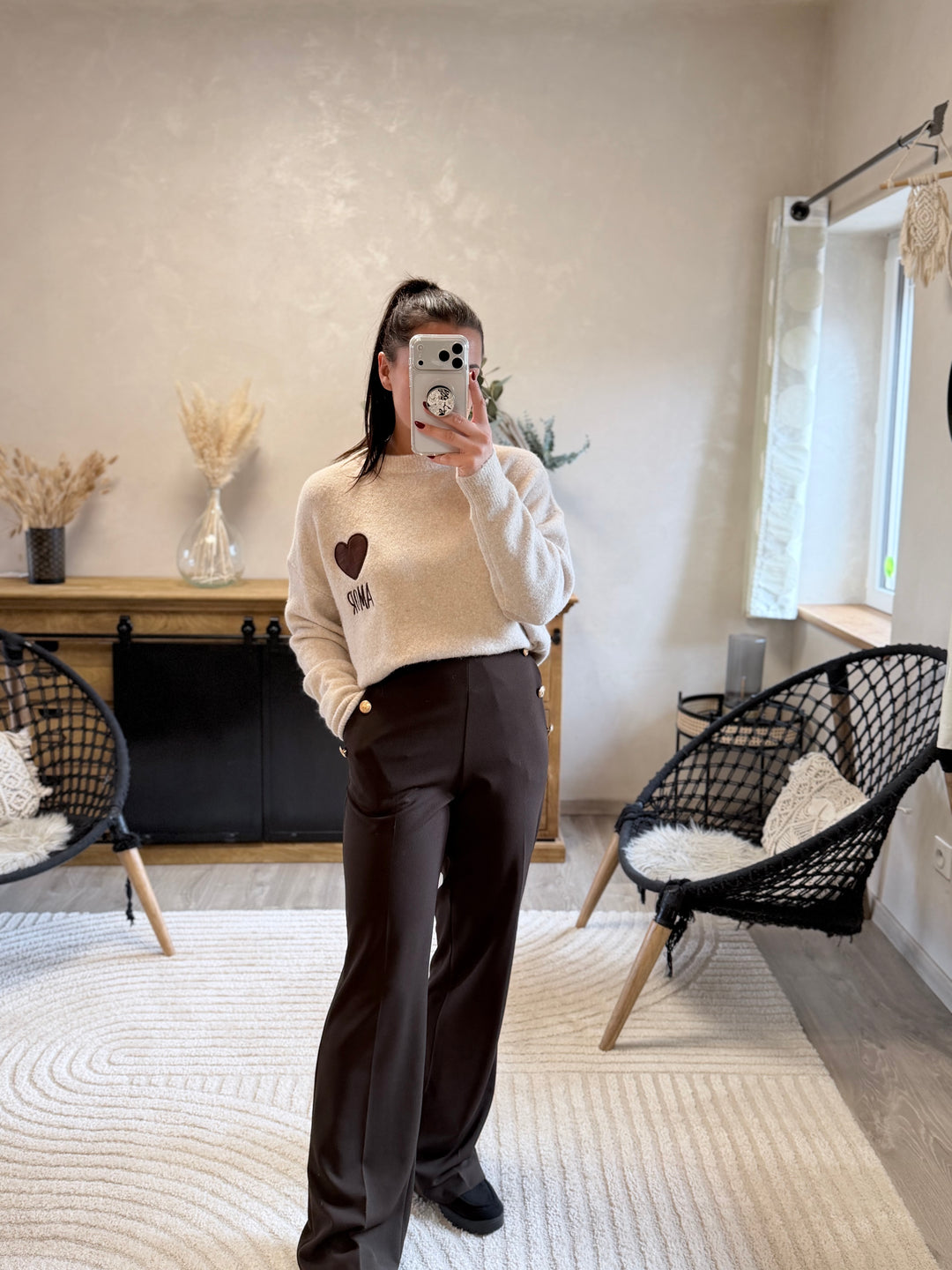 Pantalon Gulia chocolat