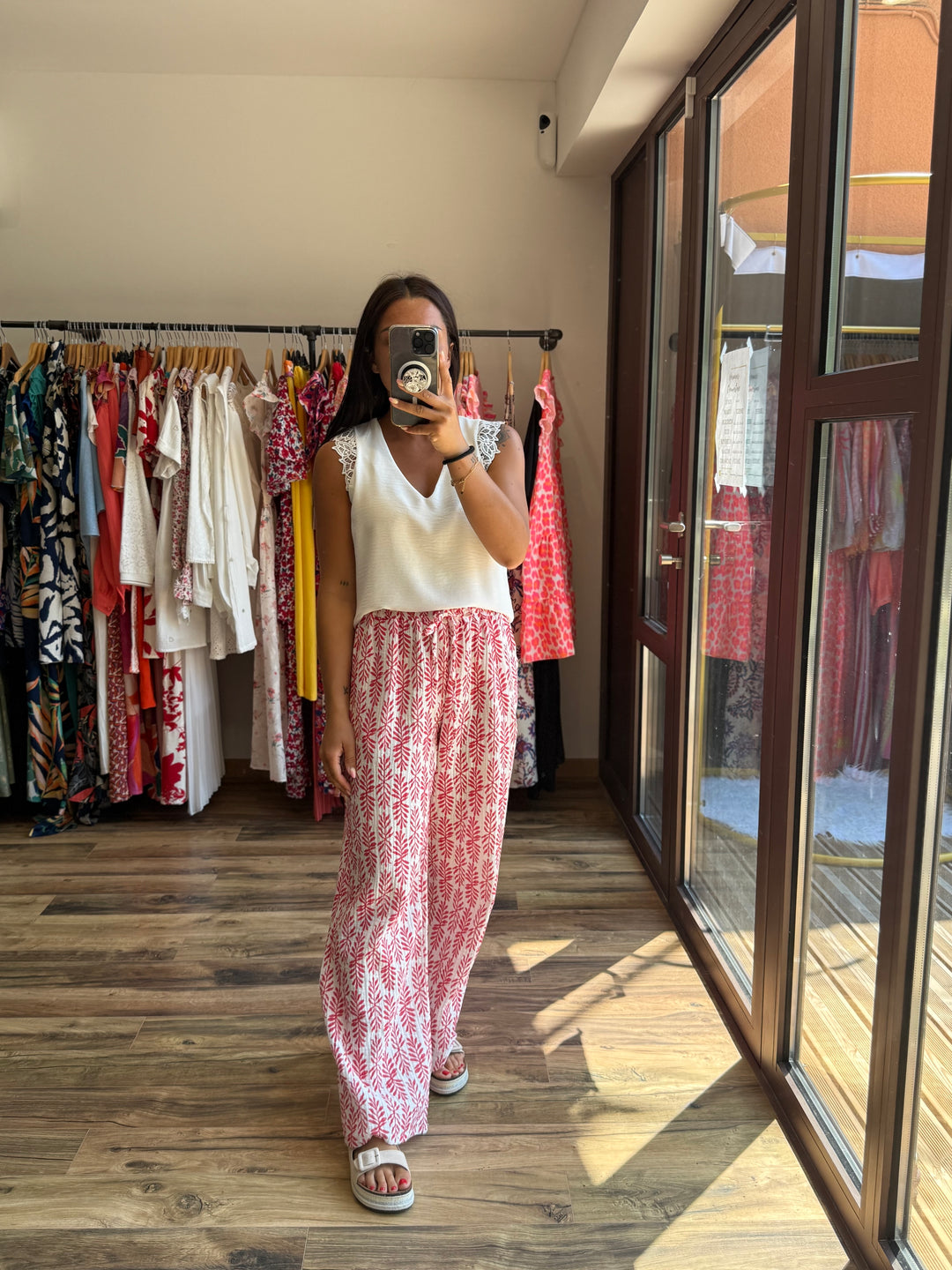 Pantalon Oria rouge