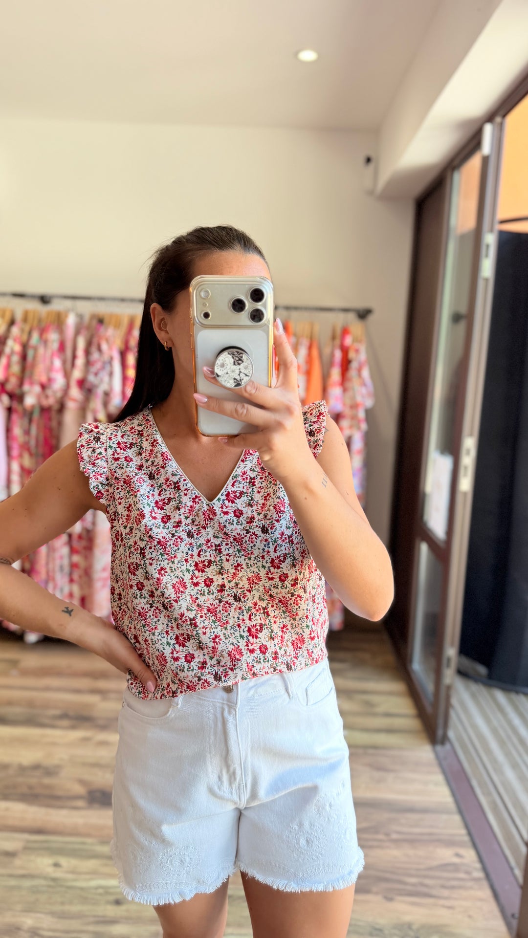 Blouse Simo rouge