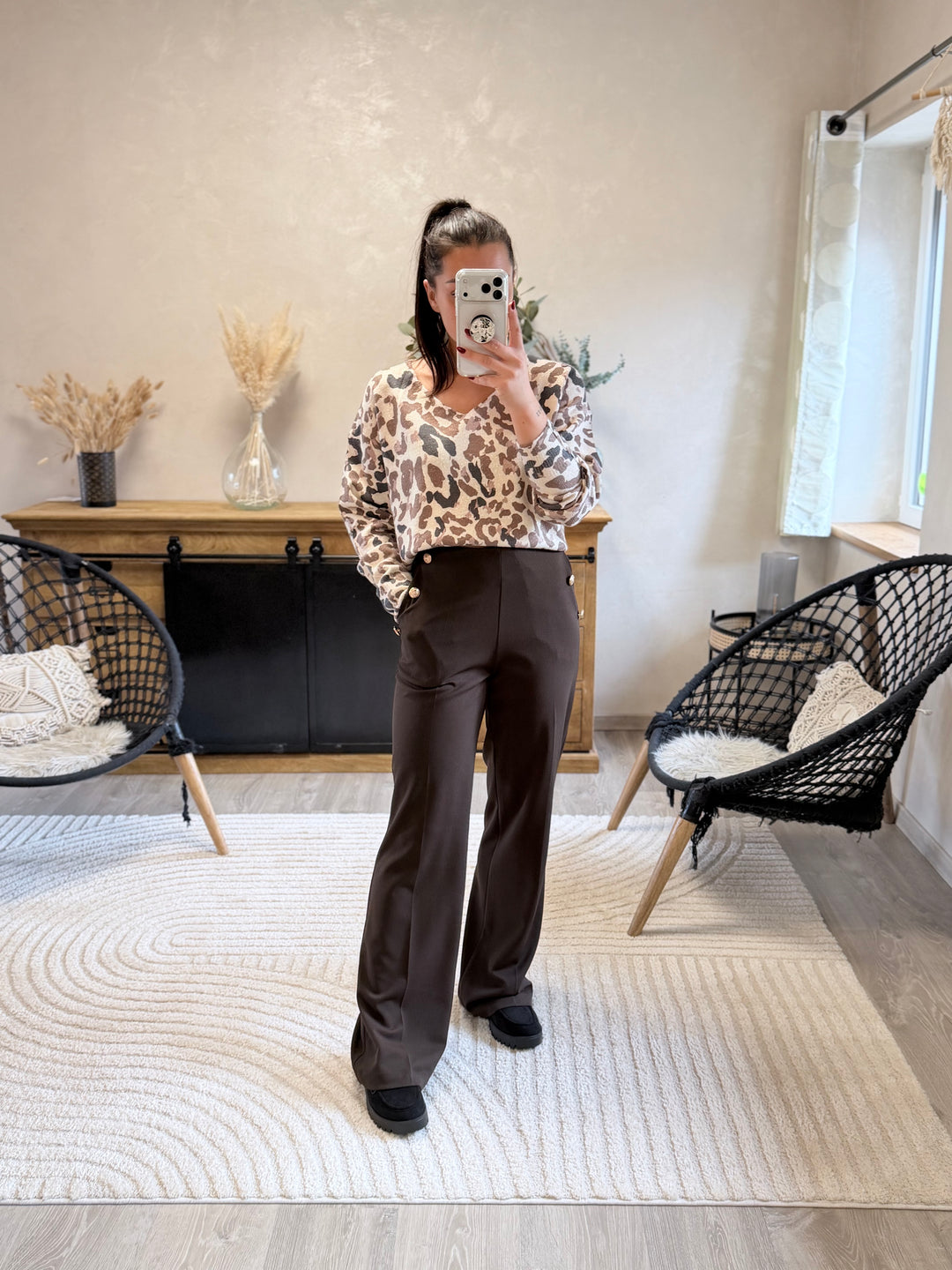 Pantalon Gulia chocolat