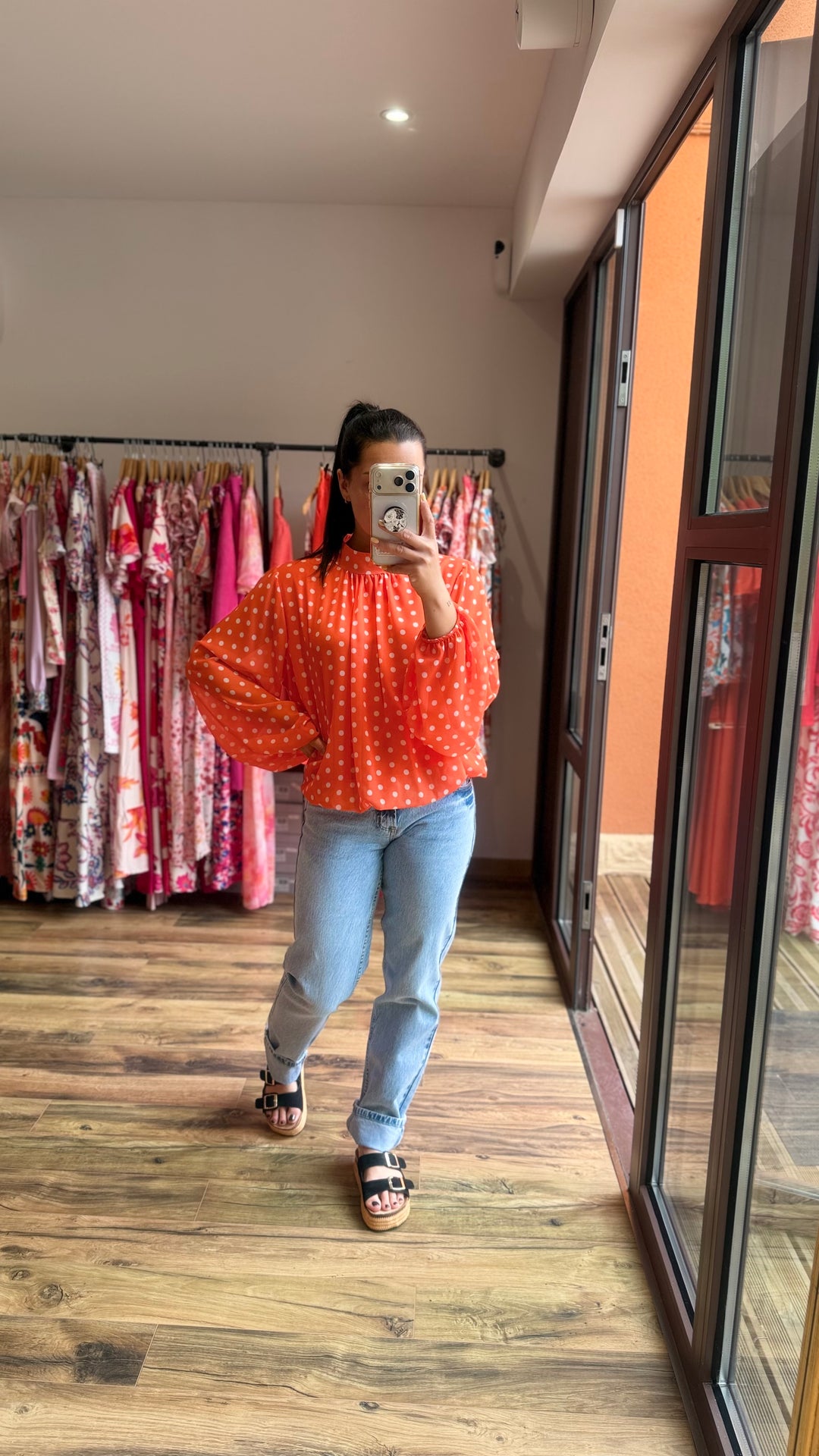 Blouse Kop orange