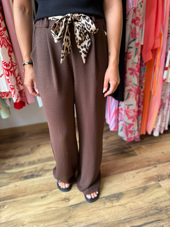 Pantalon Eliam chocolat