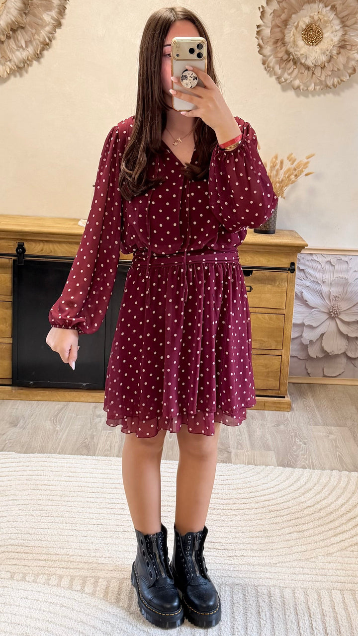 Robe Zola bordeaux