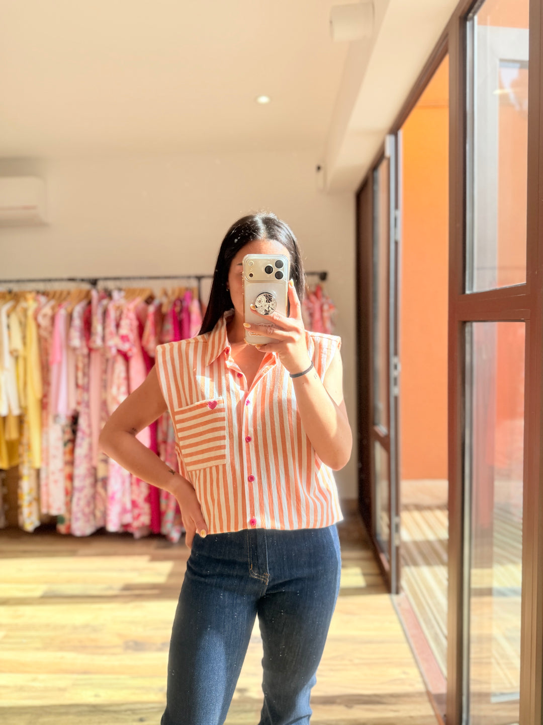 Chemise Calsy orange