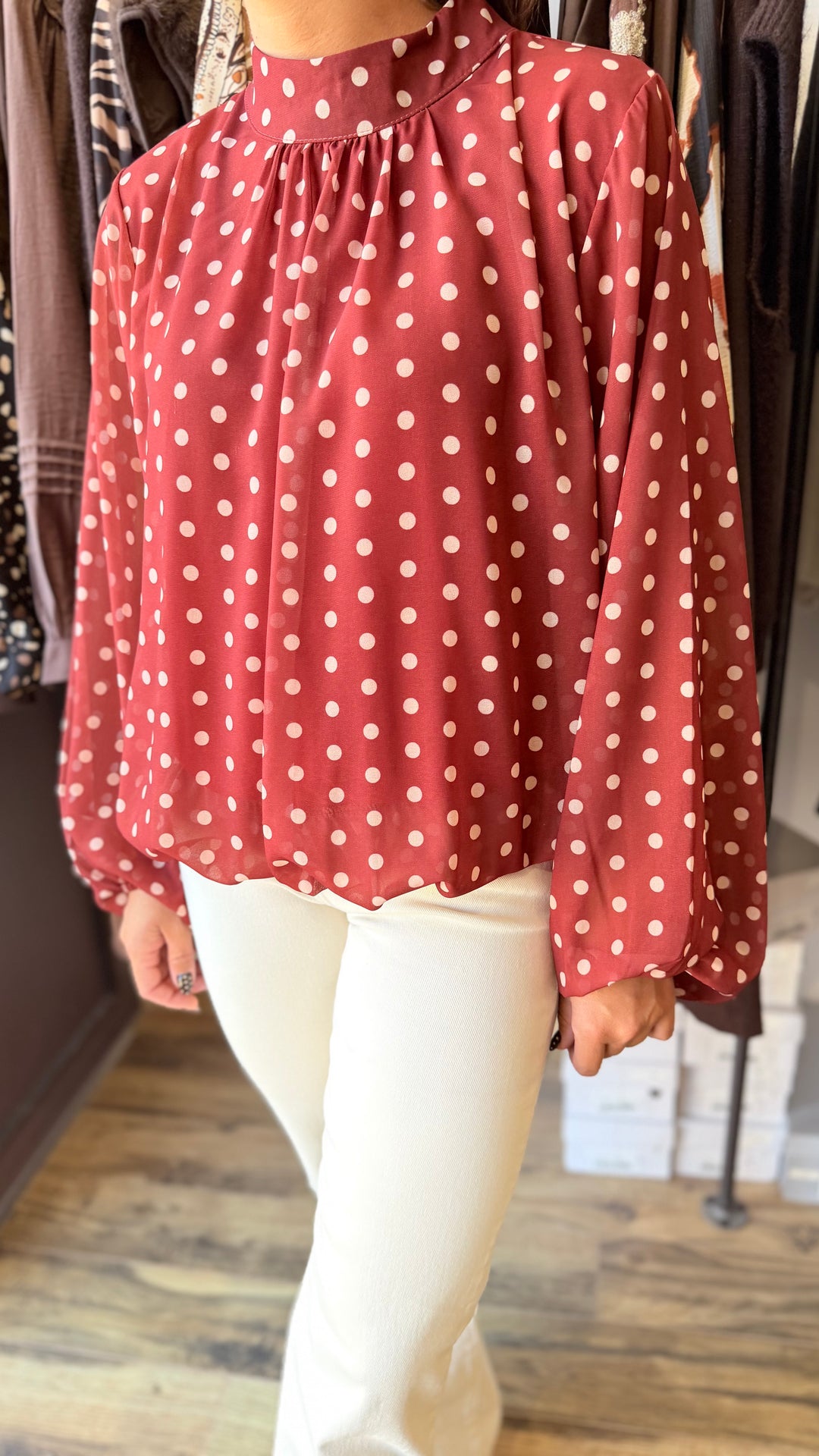 Blouse Lysa rouille