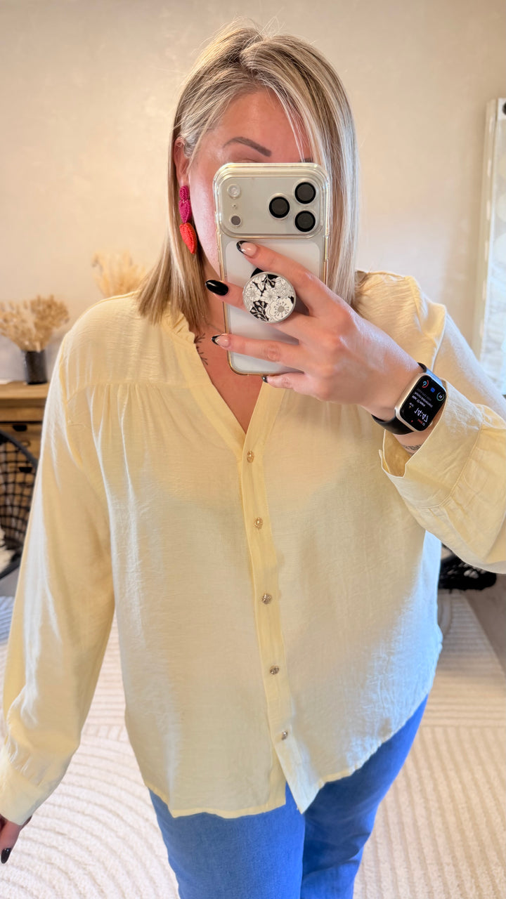Chemise Slava jaune CURVY