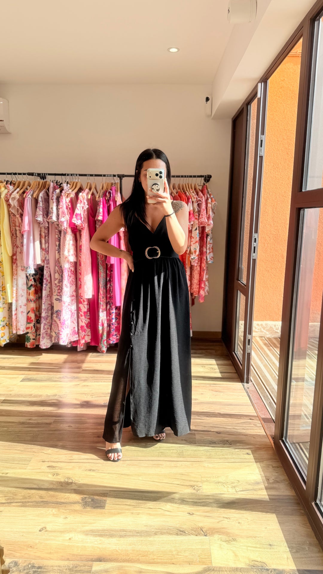 Robe longue Amanda noir