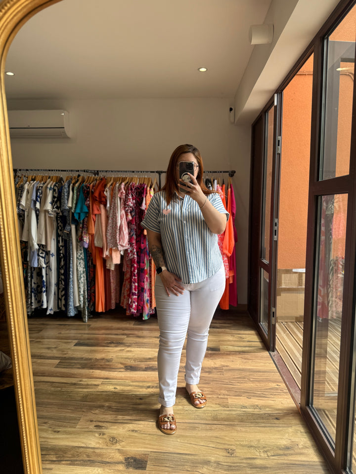 Jean blanc CURVY