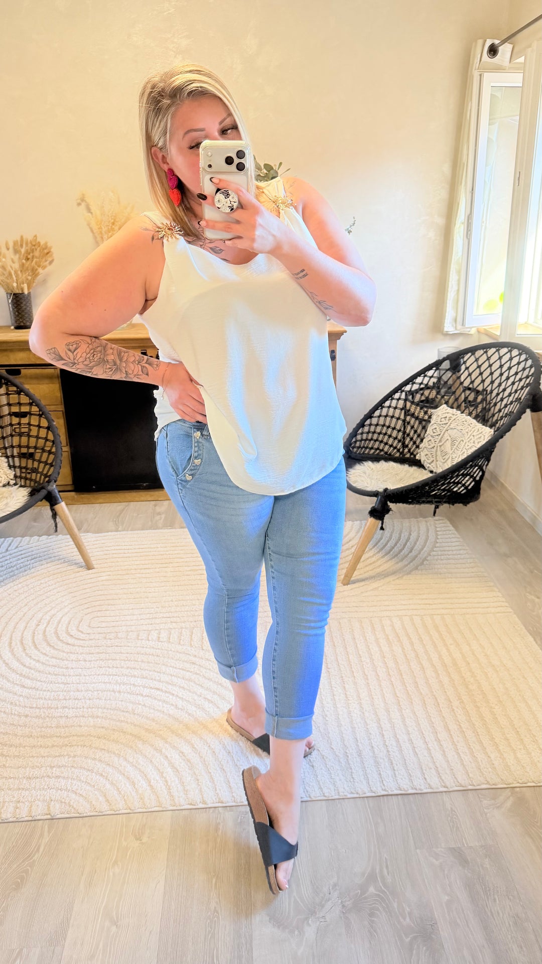Top Soleya blanc CURVY