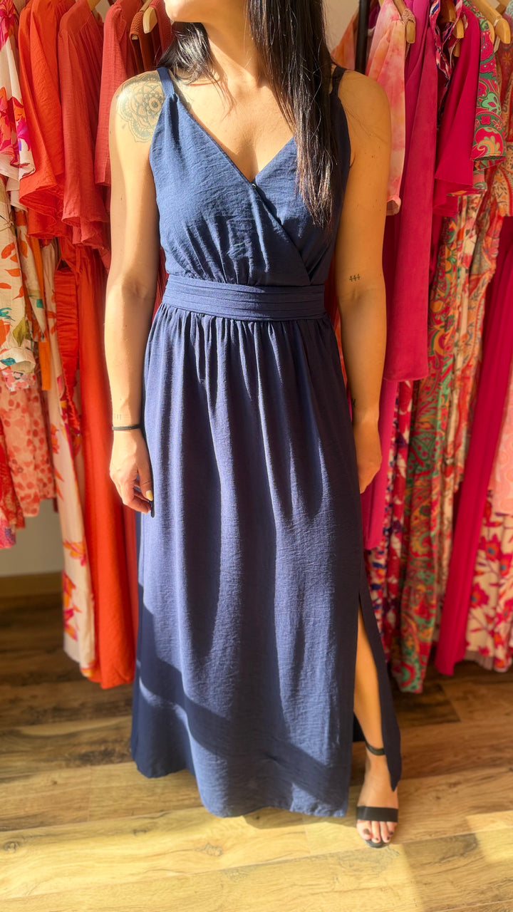 Robe longue Molly marine