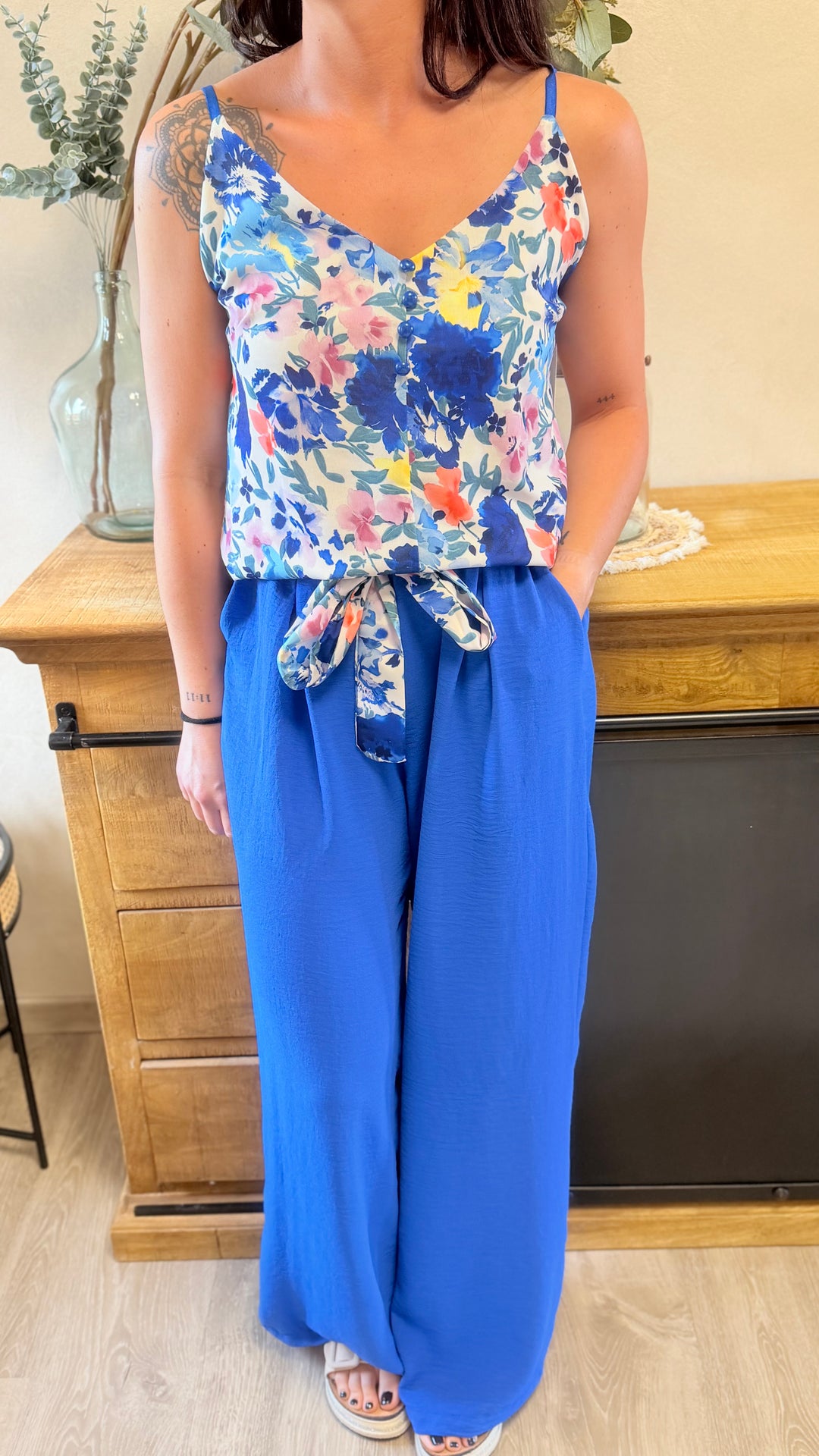 Pantalon Candice bleu CURVY