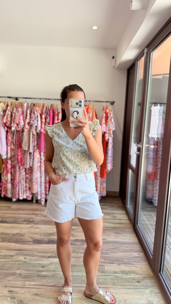 Blouse Simo verte