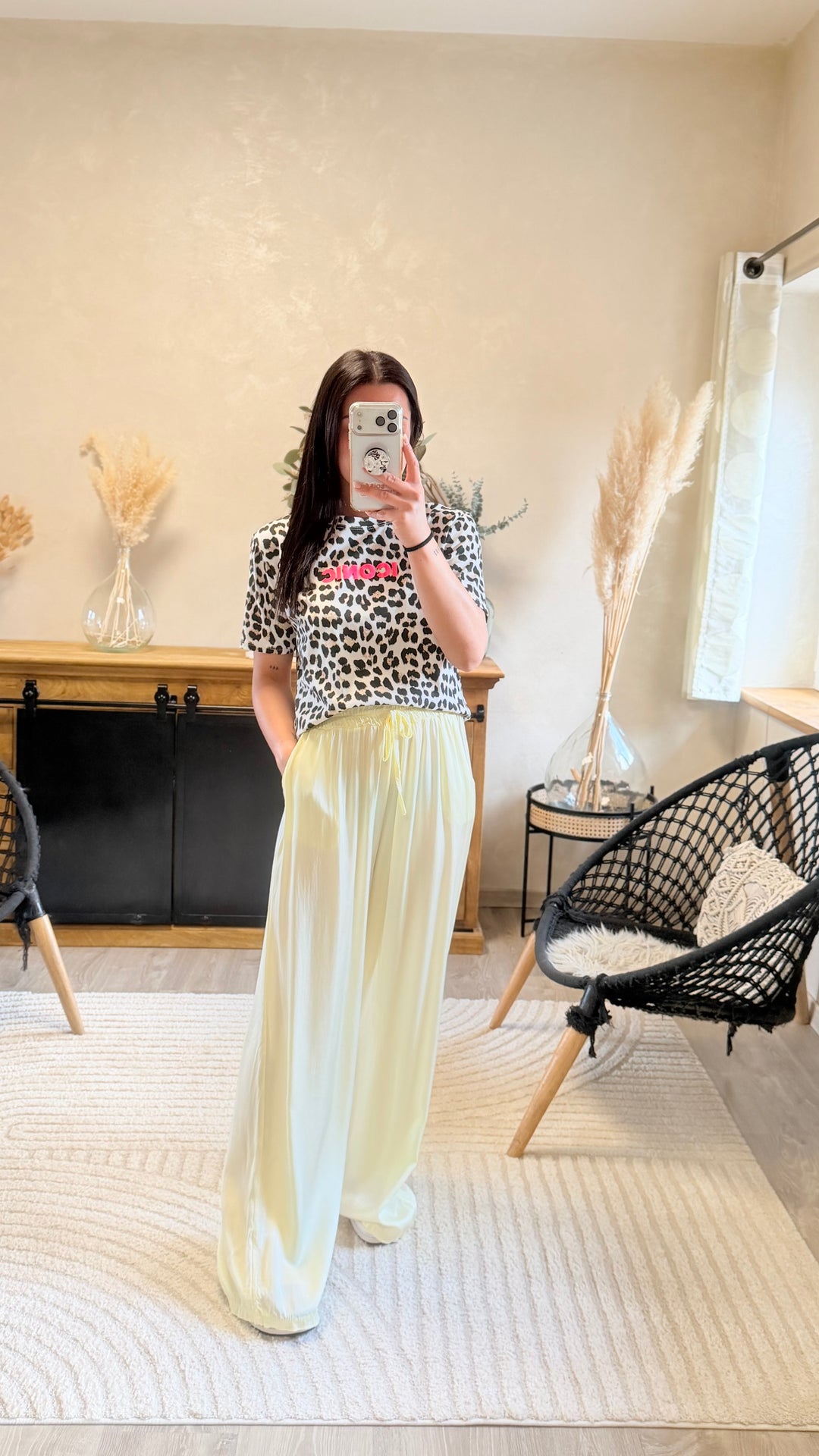 Pantalon topi jaune