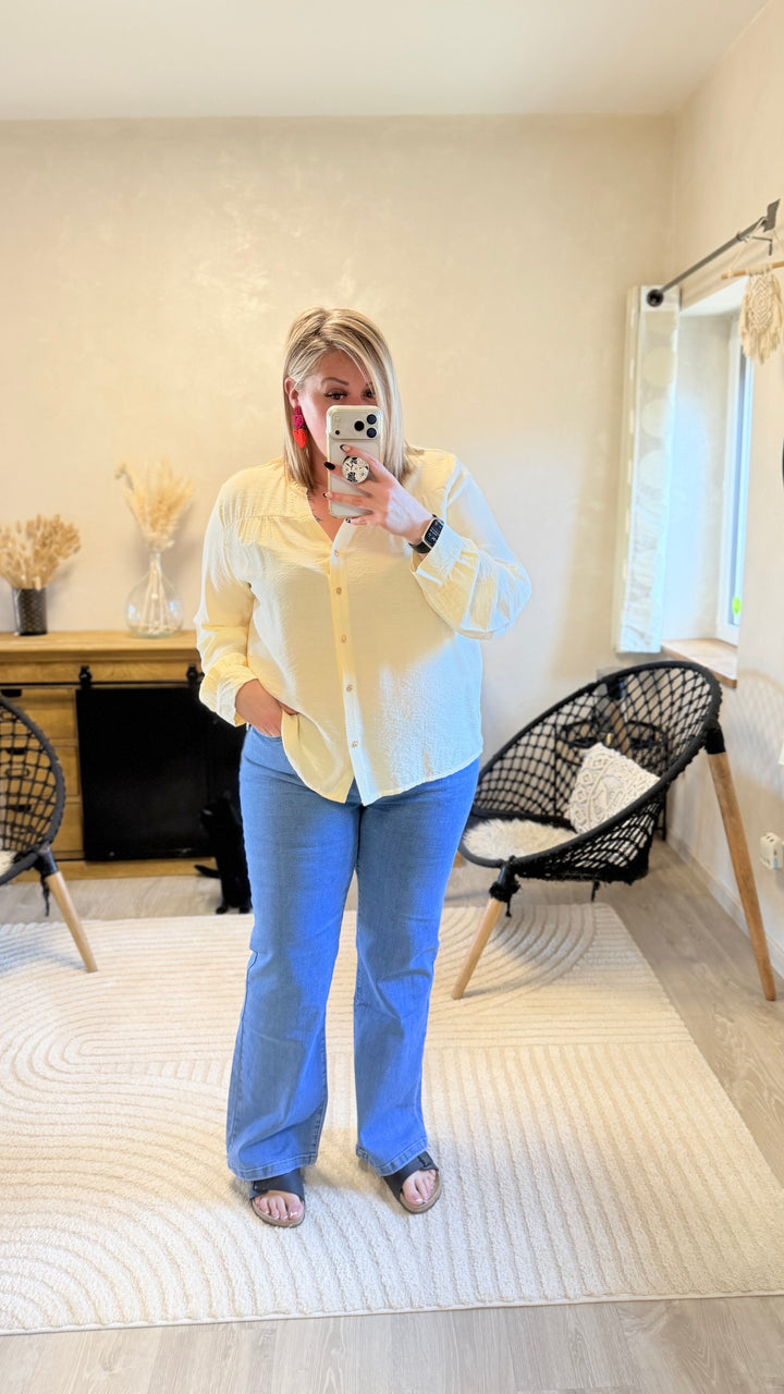 Chemise Slava jaune CURVY