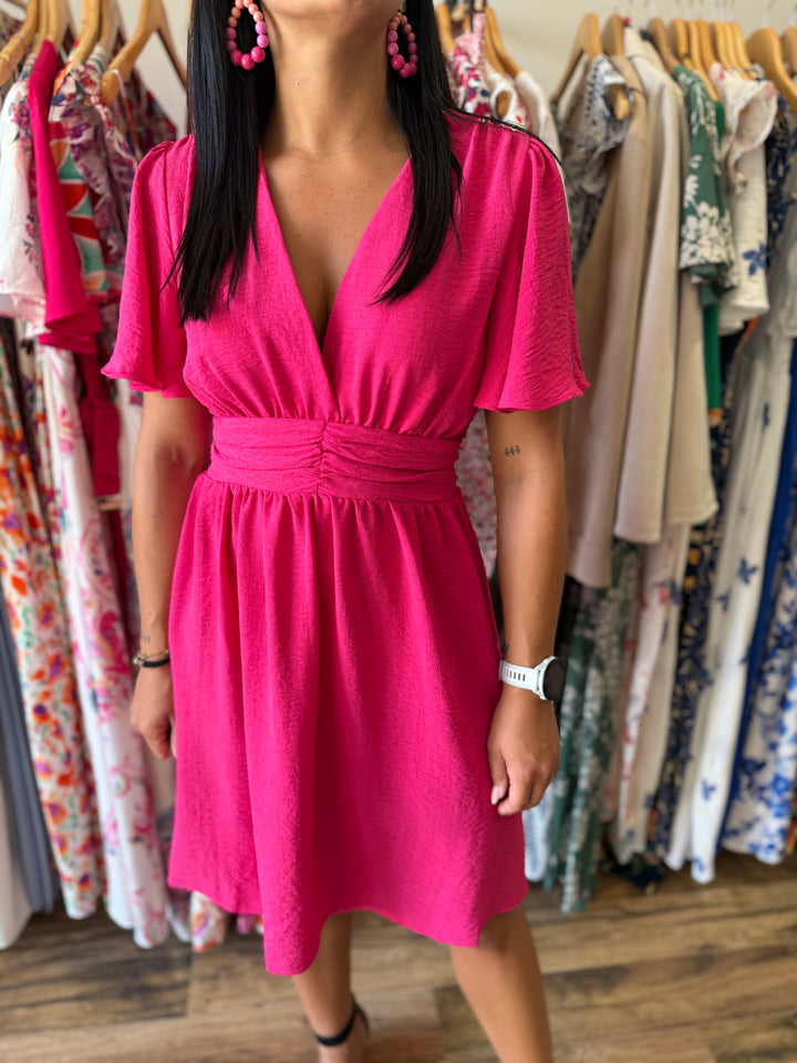 Robe Anail rose CURVY