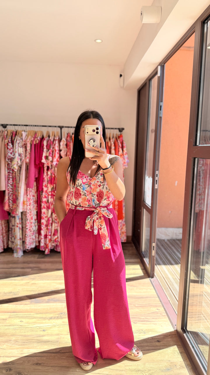Pantalon Candice fushia CURVY