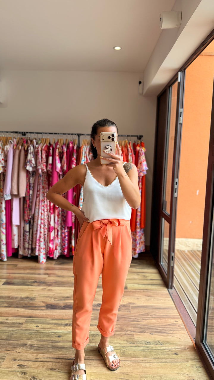 Pantalon Evy Abricot