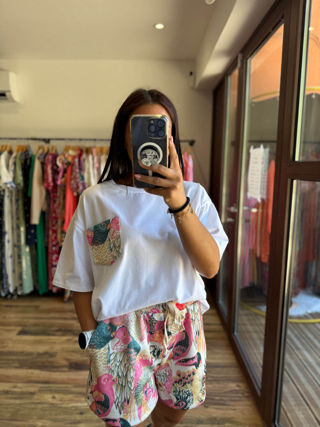 Ensemble Parrot rose