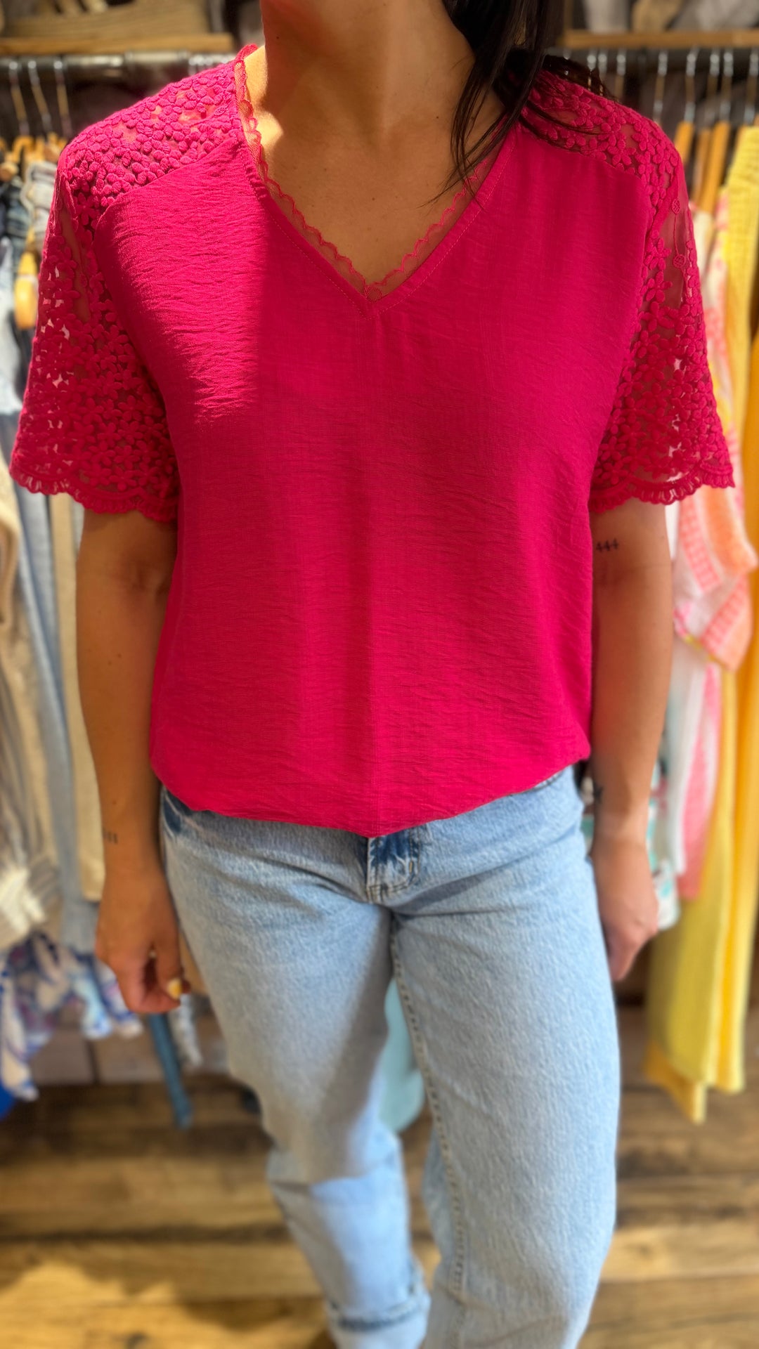 Top Miya fuschia CURVY