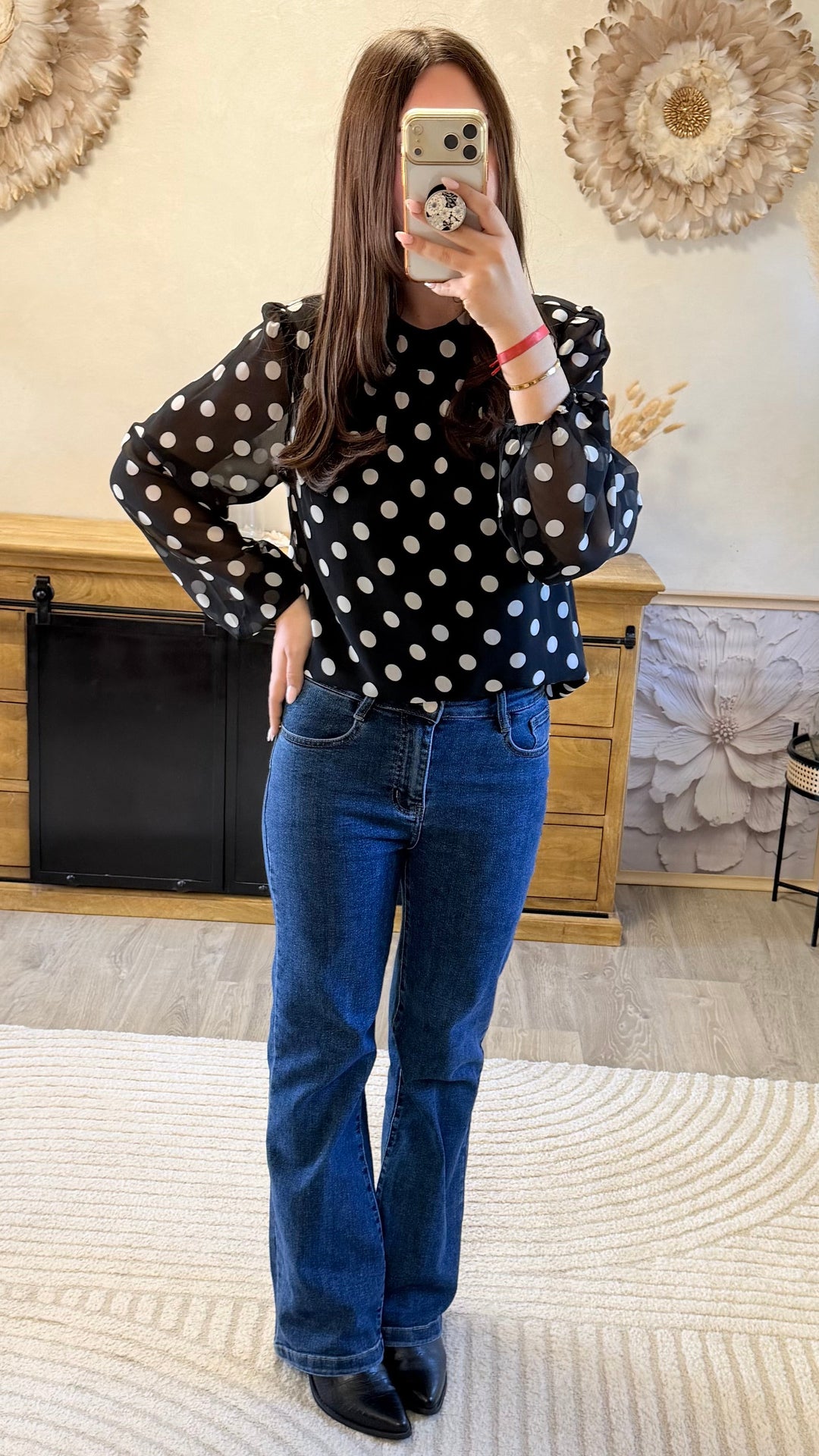 Blouse Belly Noir