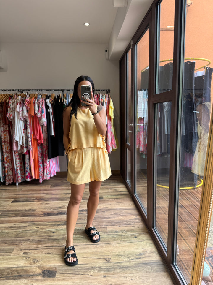 Top jaune Leonore
