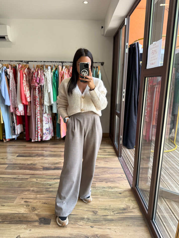 Pantalon Edy taupe