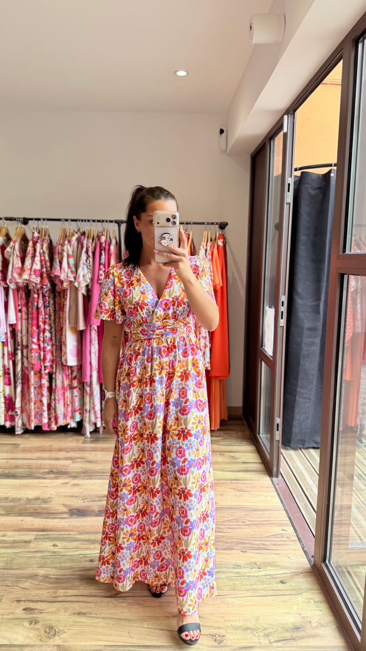 Robe longue Lise (dos ouvert)