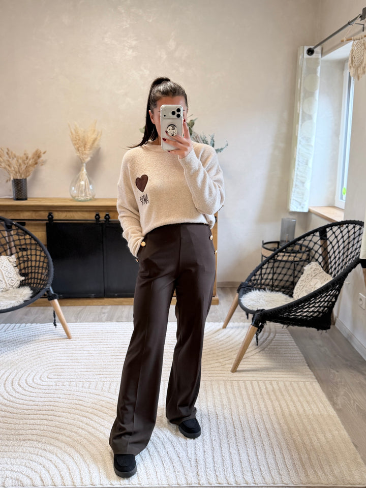 Pantalon Gulia chocolat