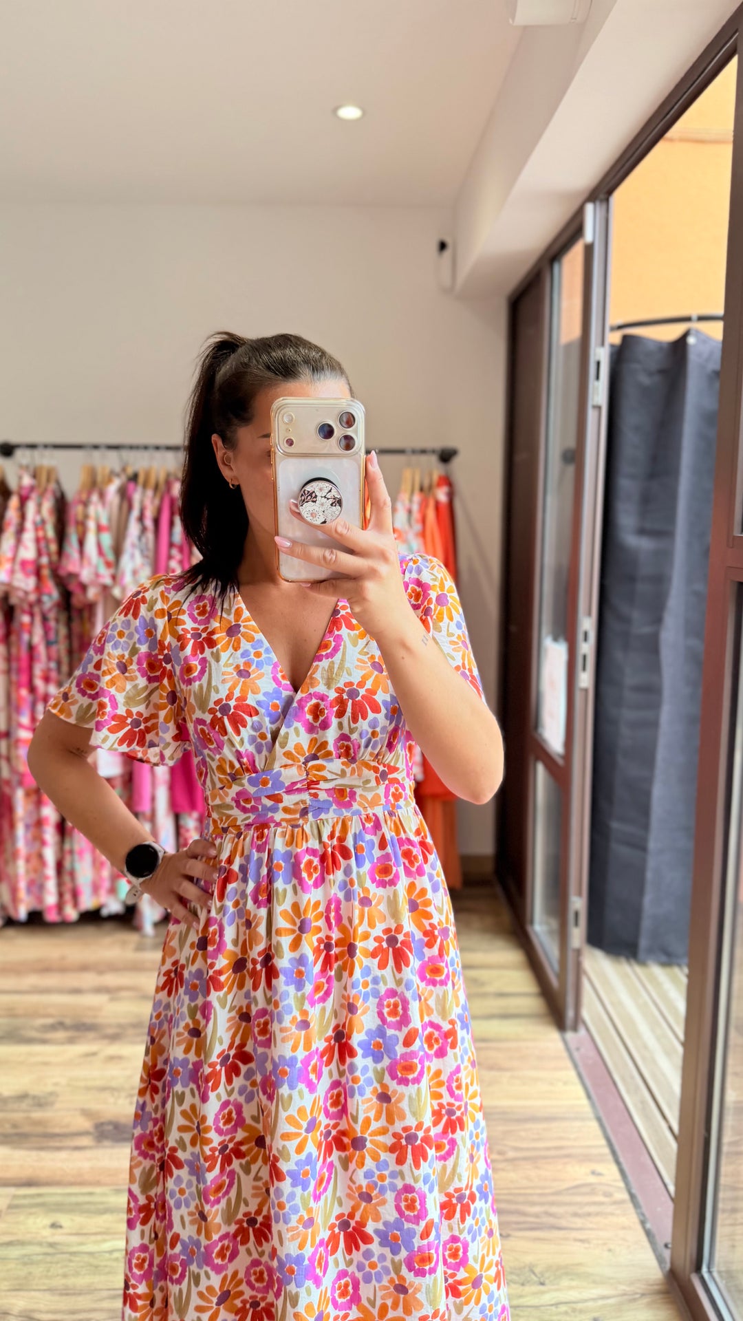 Robe longue Lise (dos ouvert)