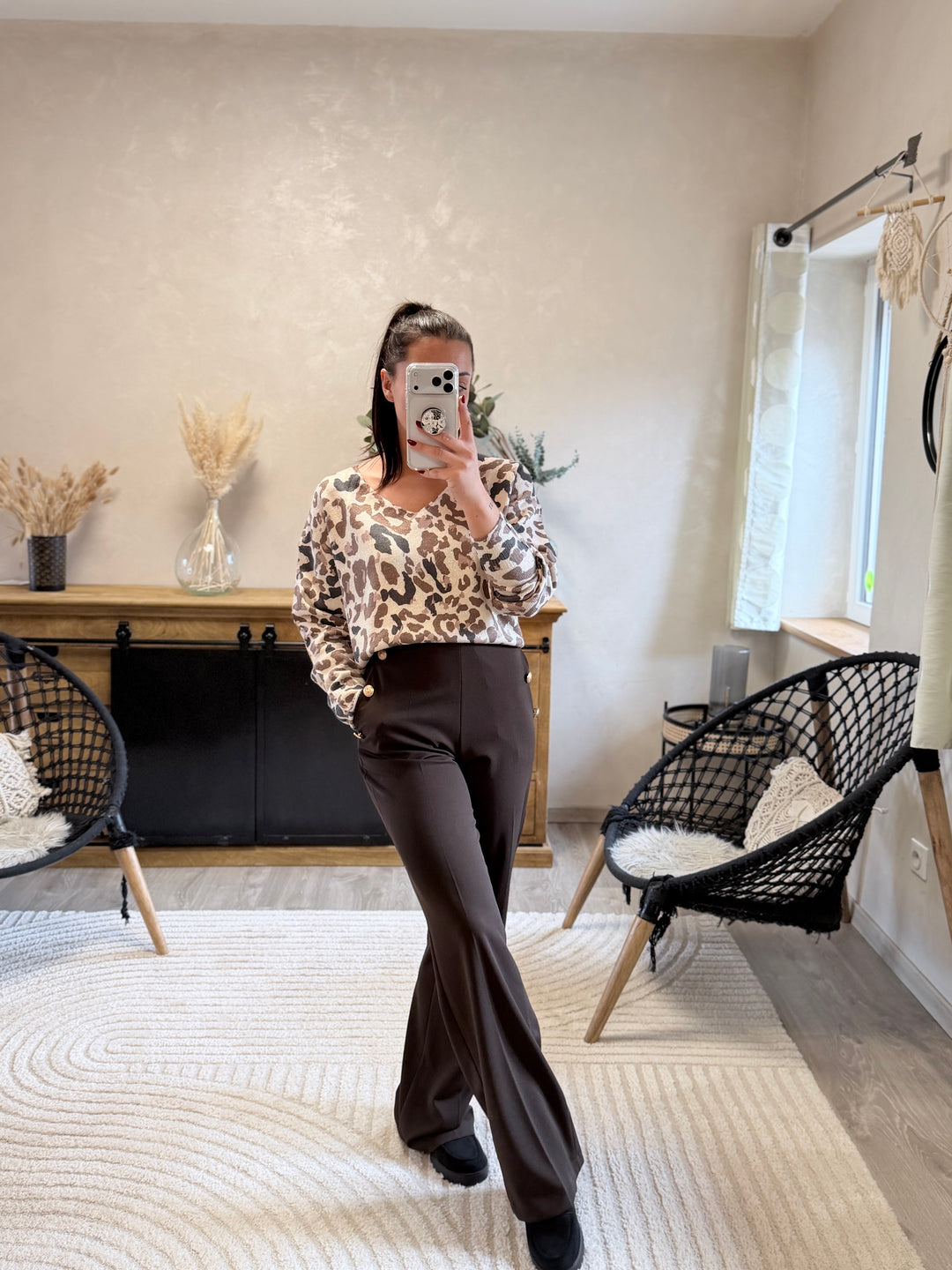 Pantalon Gulia chocolat