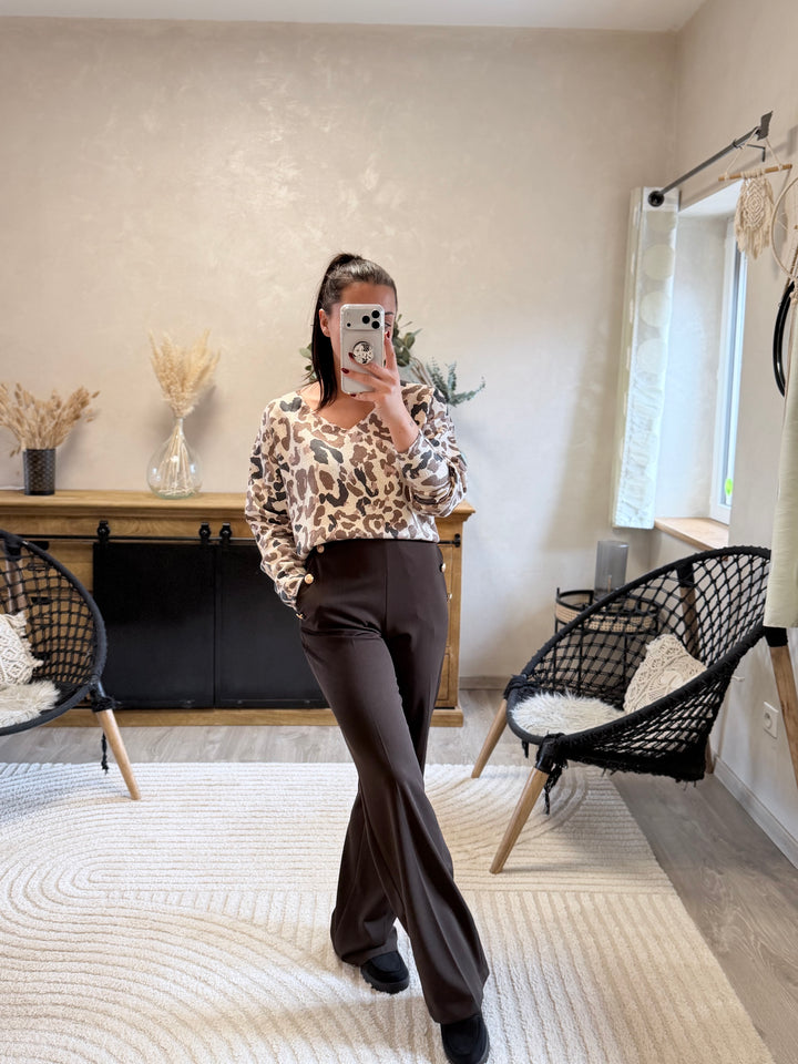 Pantalon Gulia chocolat