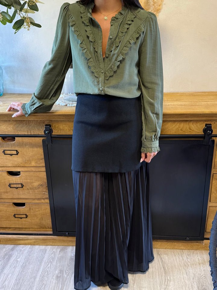 Chemise Ray kaki