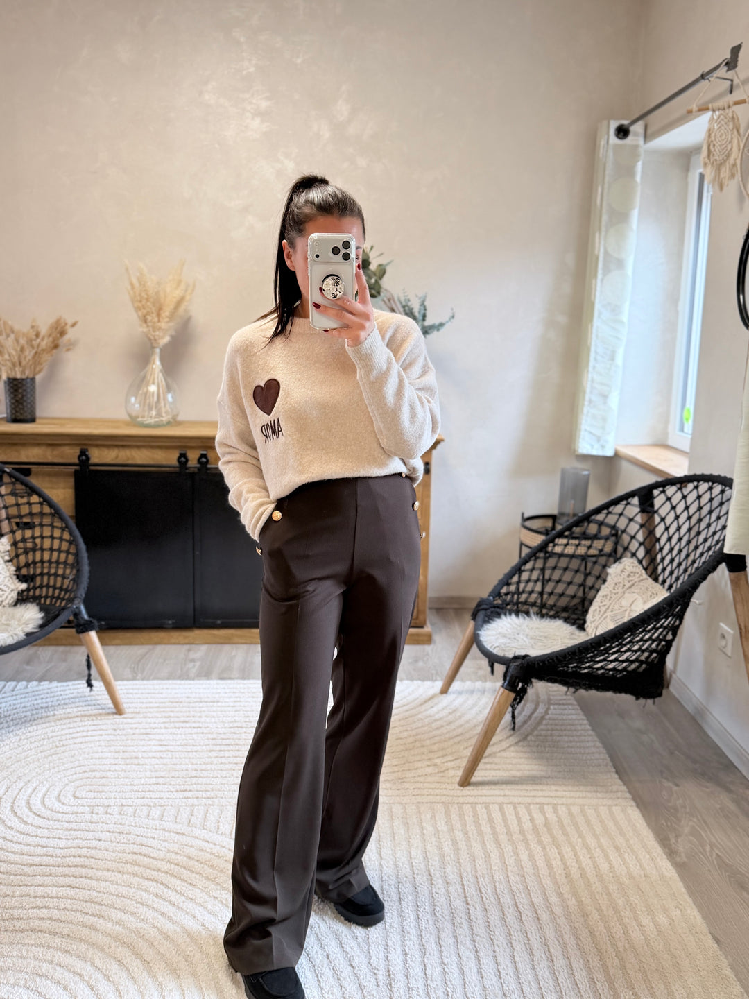 Pantalon Gulia chocolat