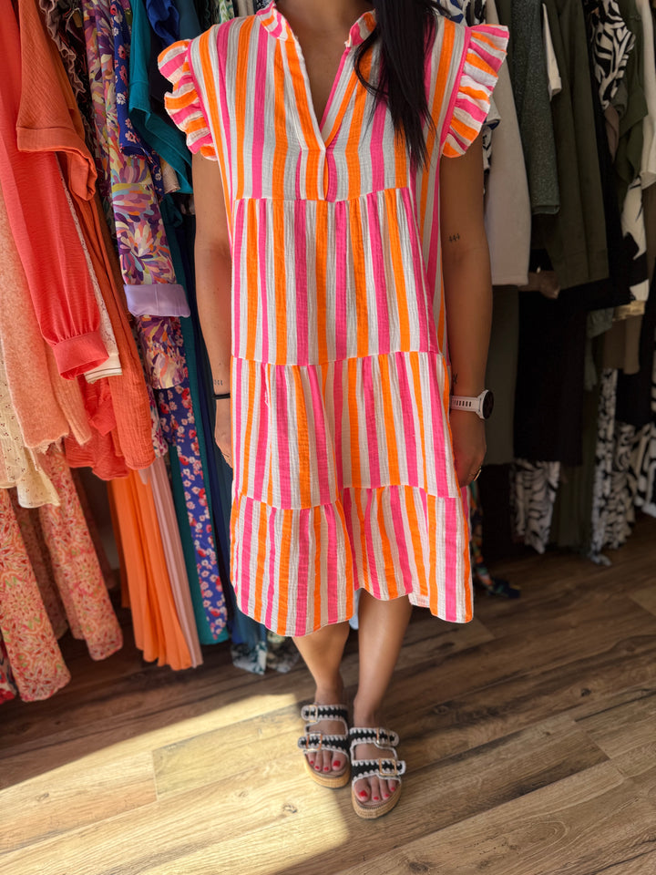 Robe rayée Leah