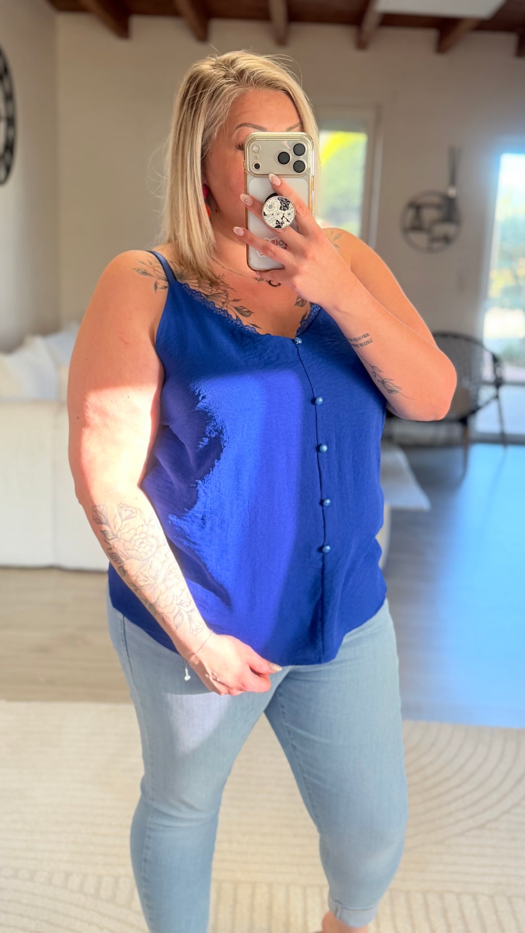 Top Hosa bleu roi CURVY