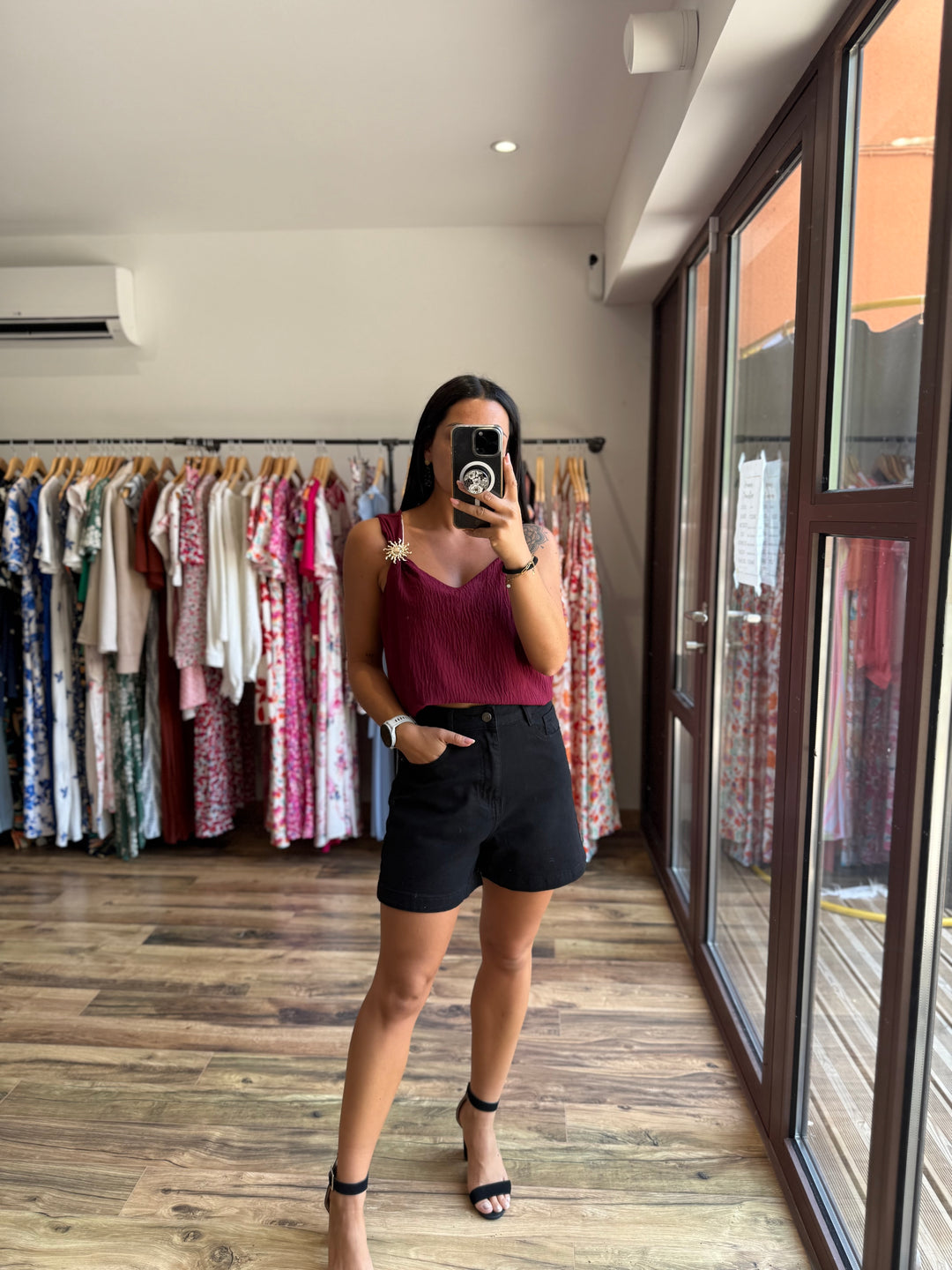 Top Soleya bordeaux