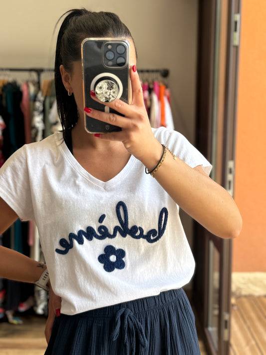 Teeshirt bohème marine