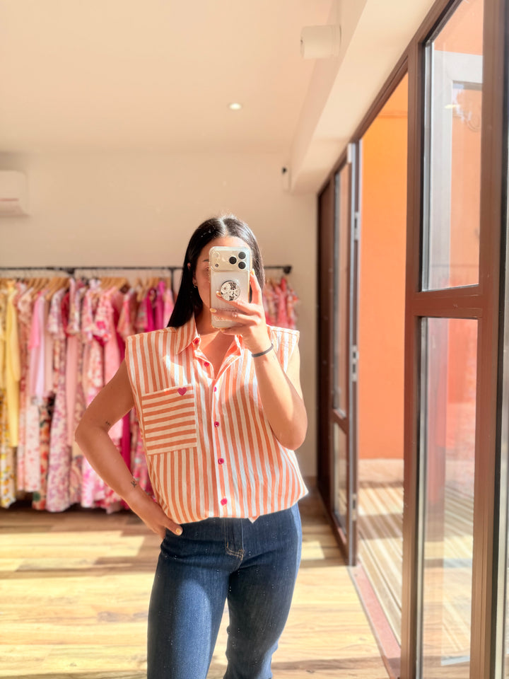 Chemise Calsy orange