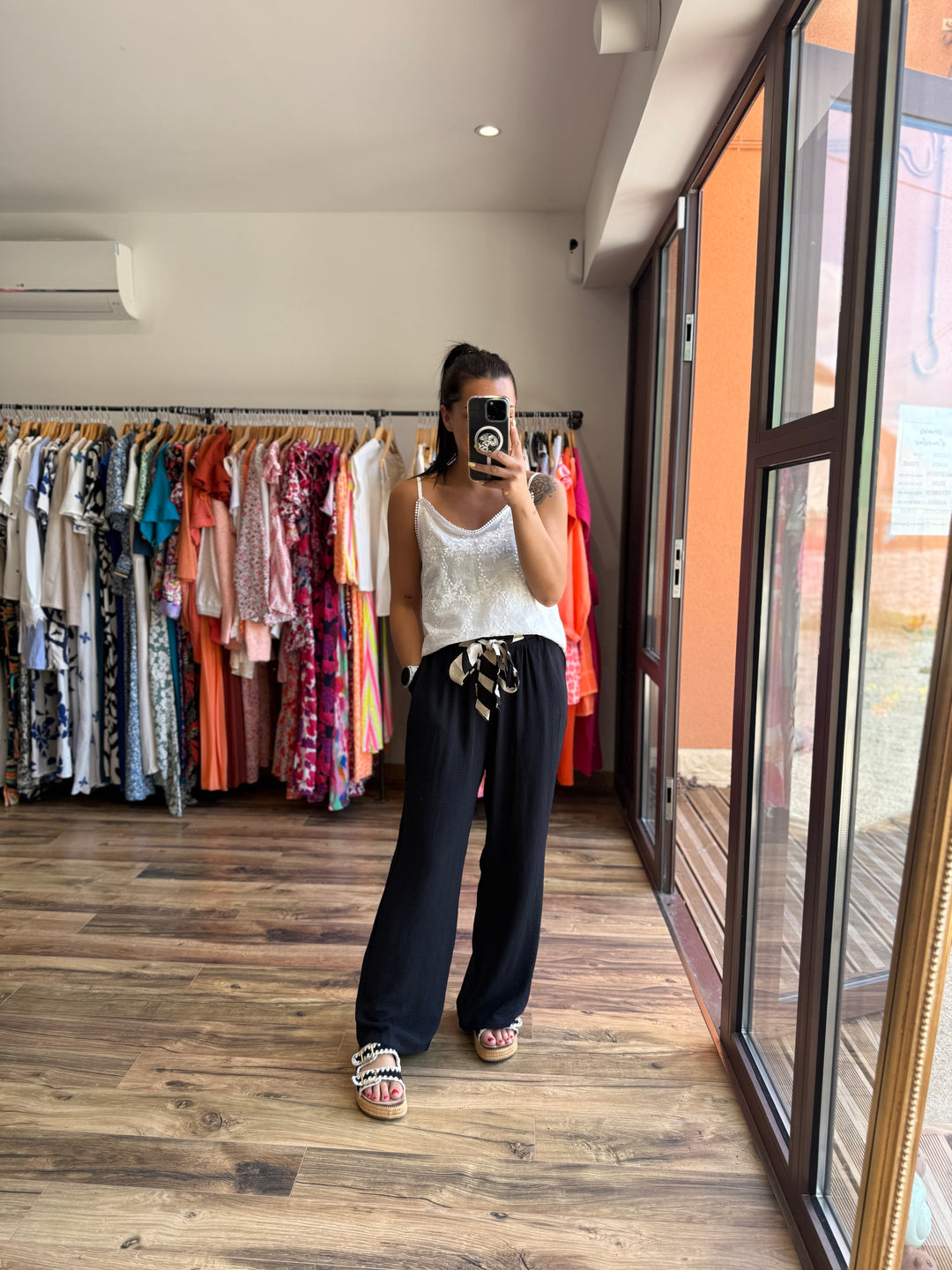 Pantalon Wilma noir CURVY (PRÉCOMMANDE expédition autour du 5 mai)