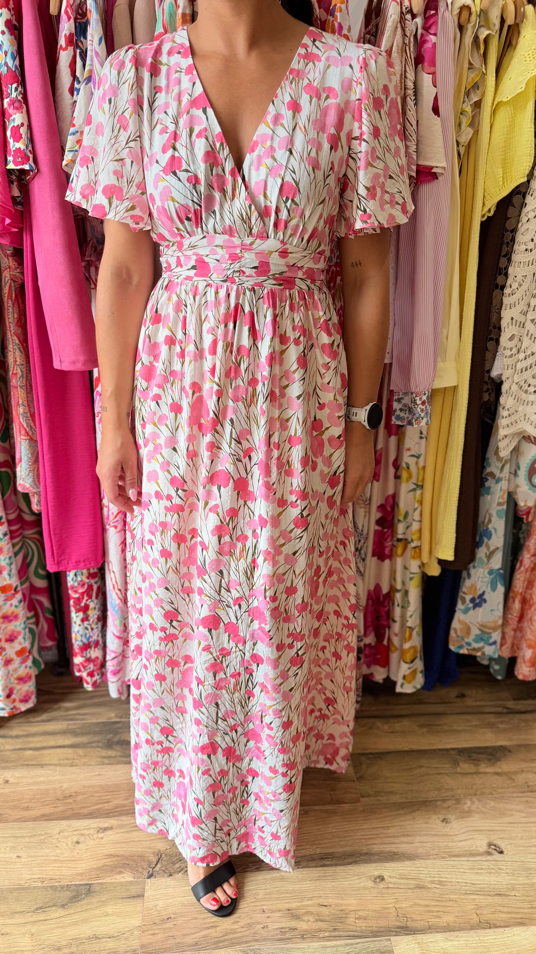 Robe longue Finda (dos ouvert)
